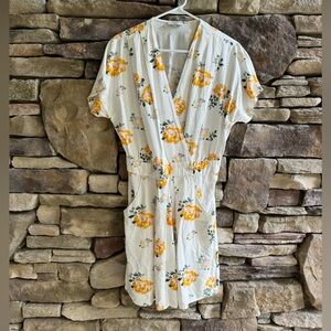 FRNCH Paris Floral Wrap Dress, Size M/L